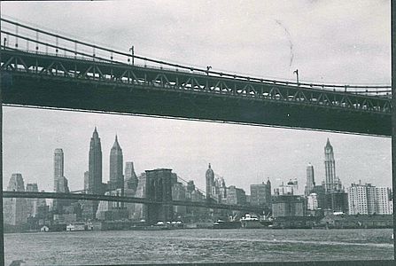 Skyline New York Impressionen Studienaufenthalt 1949