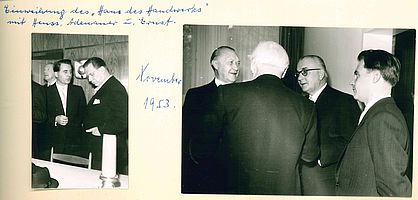 Ernst van Dorp bei der Einweihung im  November 1953