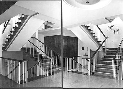 Detail Treppenhaus: modern und zeitlos elegant